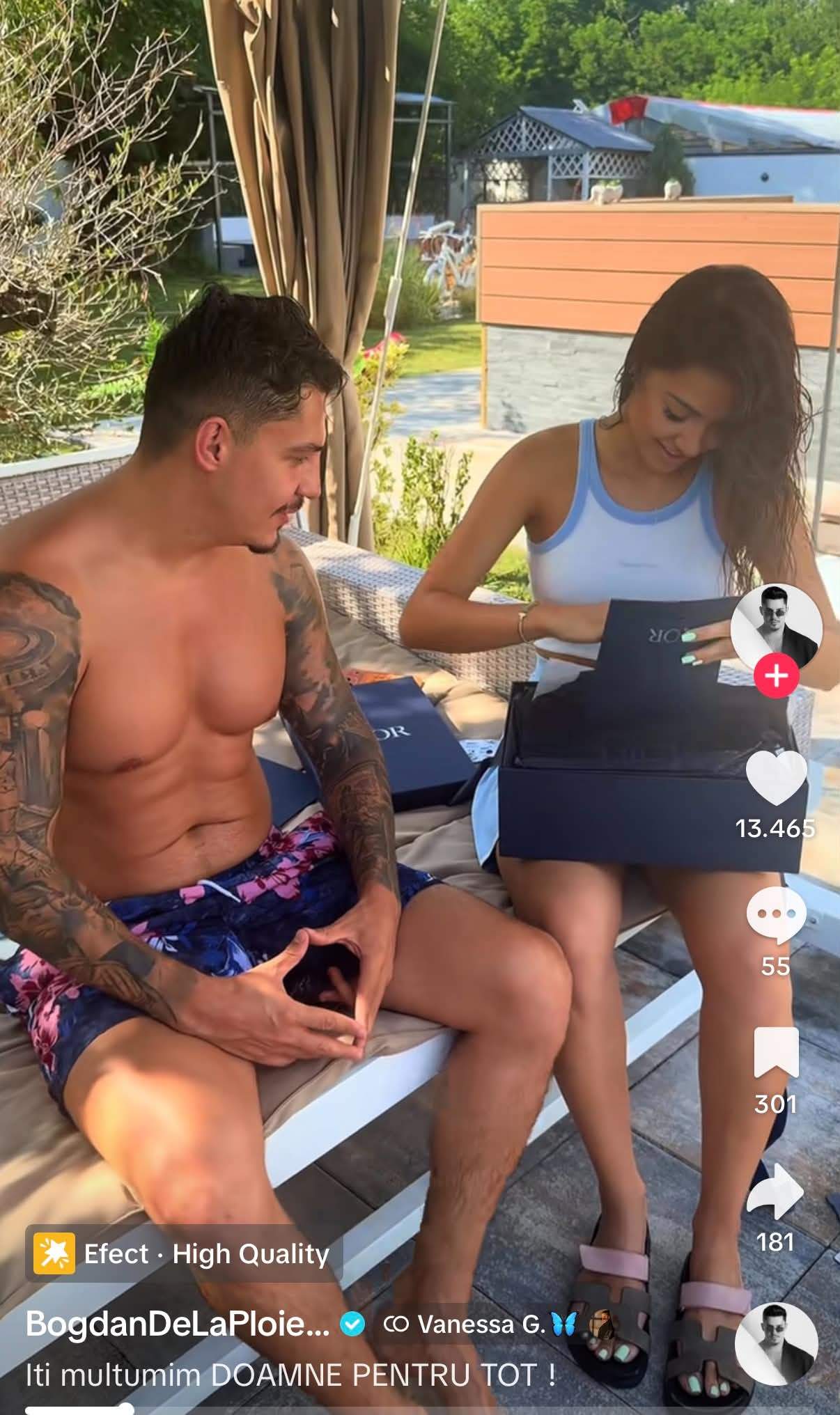 Bogdan de la Ploiești, surprins de Vanessa. Ce cadou a primit de la iubita lui și cum a reacționat