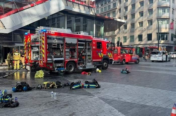 incendiu în Bruxelles