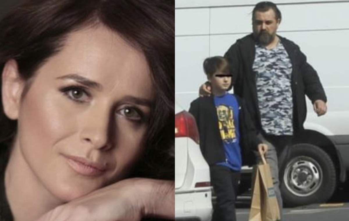 Colaj foto cu Mădălina Manole și fiul ei