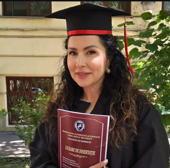 carmen bruma la absolvirea masterului
