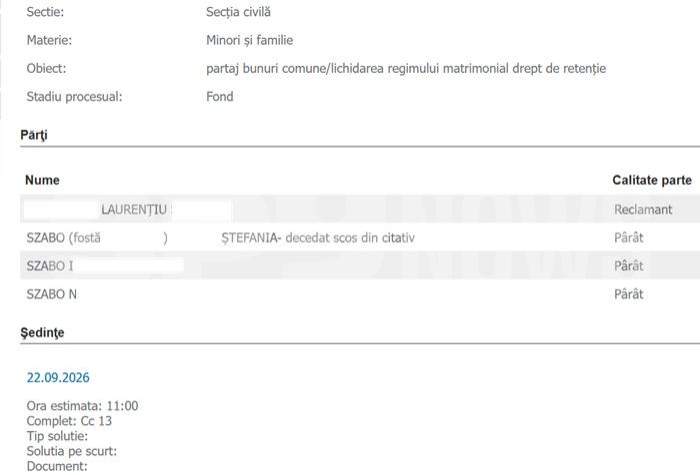 EXCLUSIV | Încă o lovitură pentru părinții doctoriței Ștefania Szabo, găsită moartă în propriul cabinet