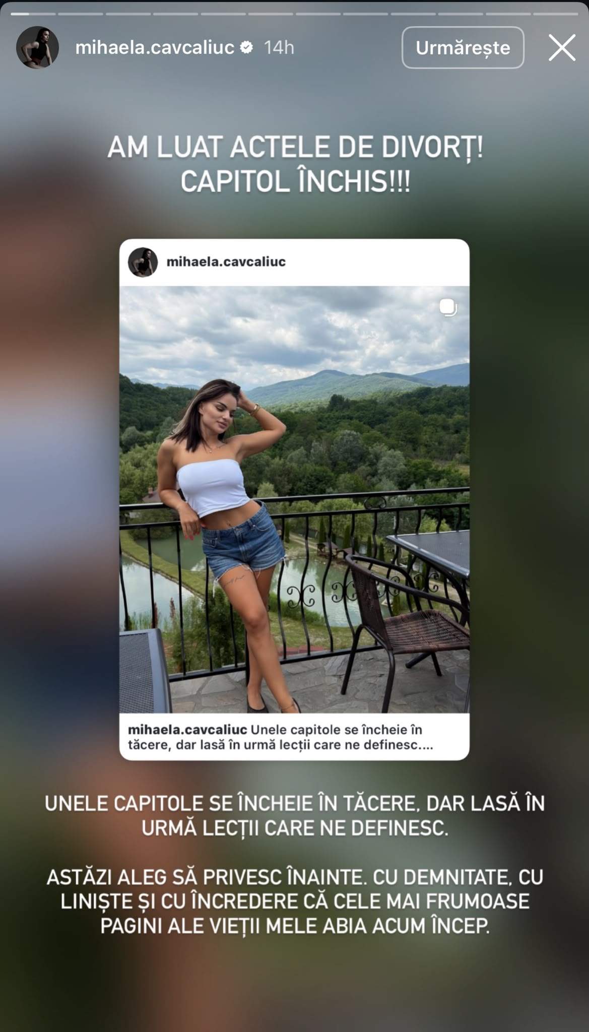 Mesajul Mihaelei de la Mireasa
