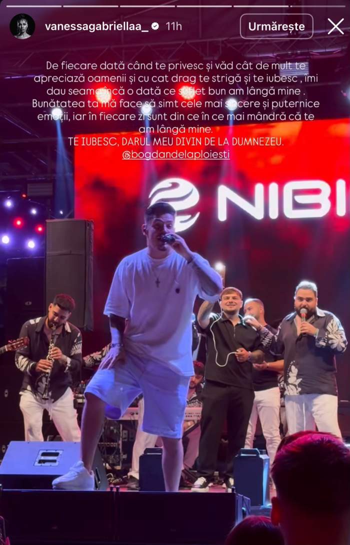 Mesajul Vanessei pentru iubitul ei