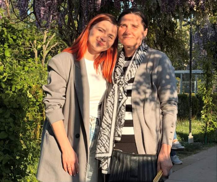 Cristina Ciobănașu și mama ei