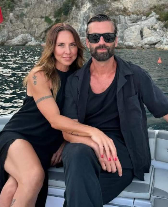 Melanie C cu soțul ei