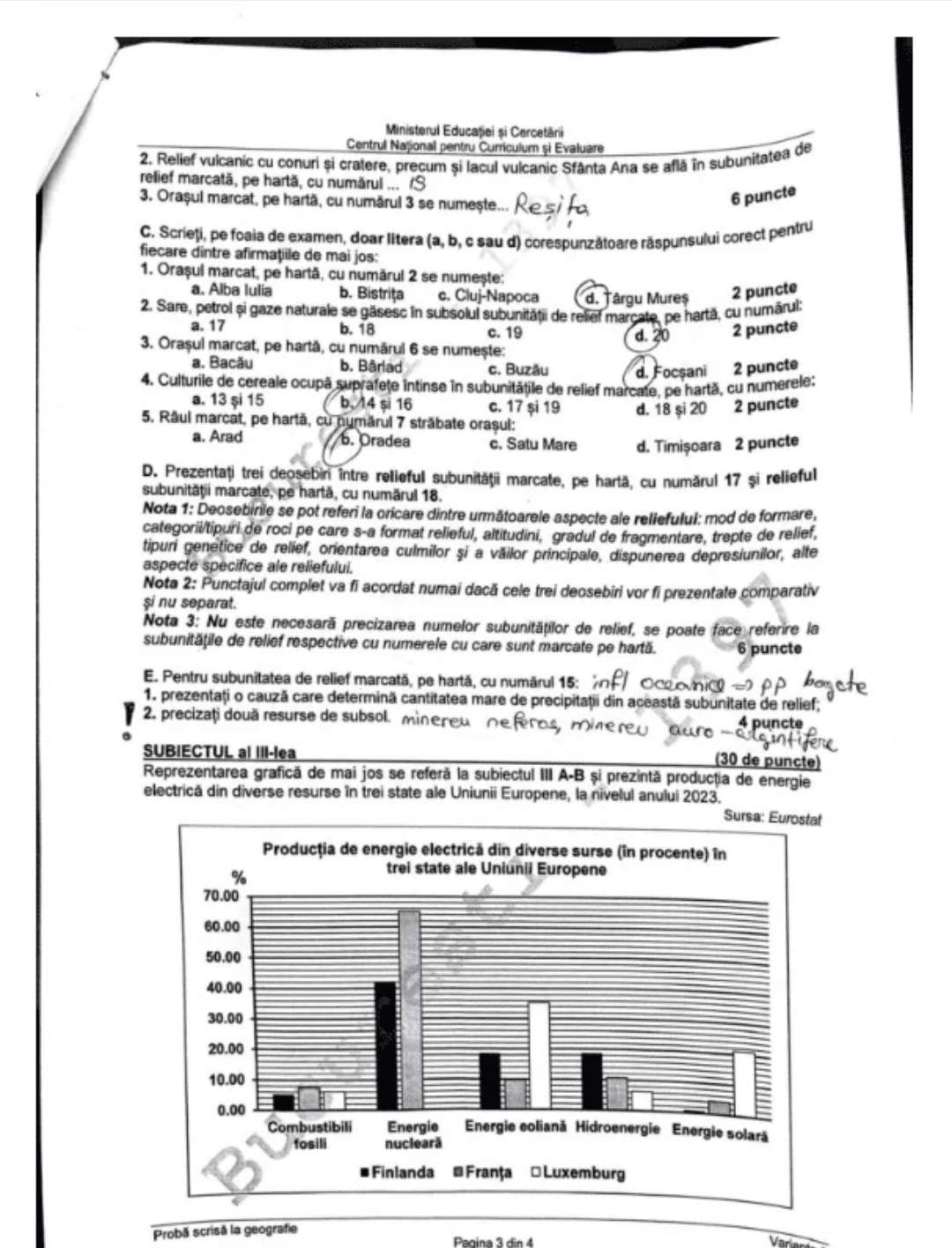 Bacalaureat 2026. Ce subiecte au fost la proba la alegere a profilului