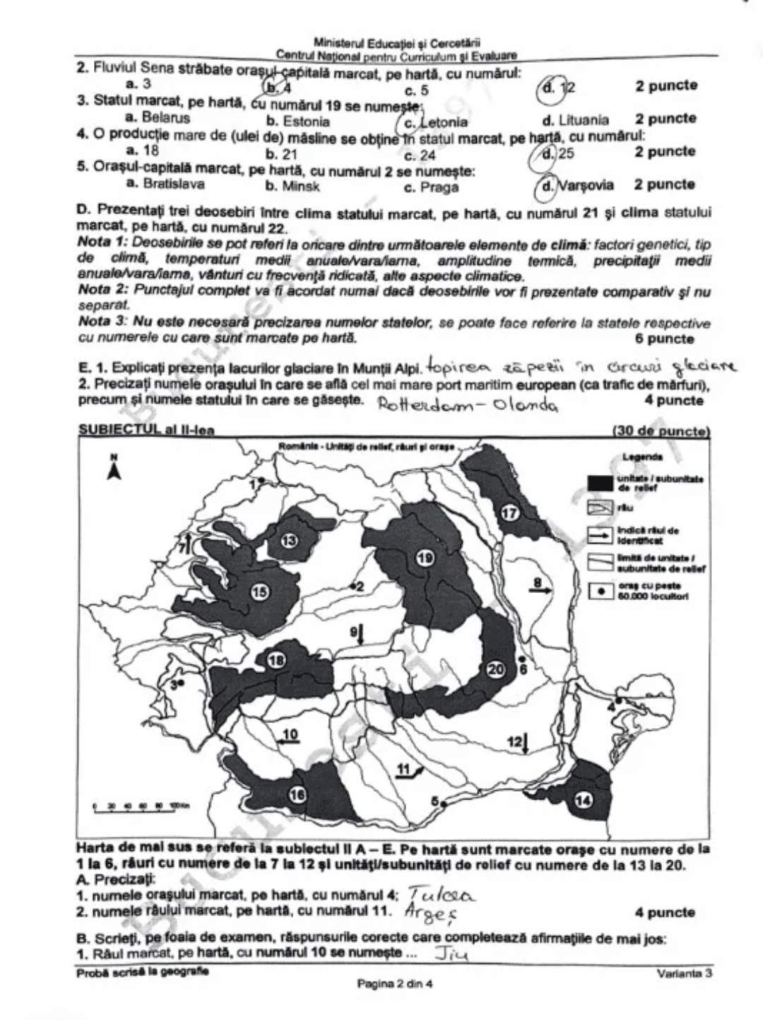 Bacalaureat 2026. Ce subiecte au fost la proba la alegere a profilului