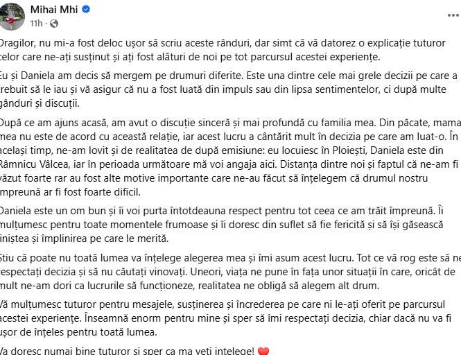 Mesajul lui Mihai