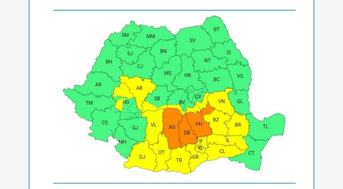 harta județelor afectate