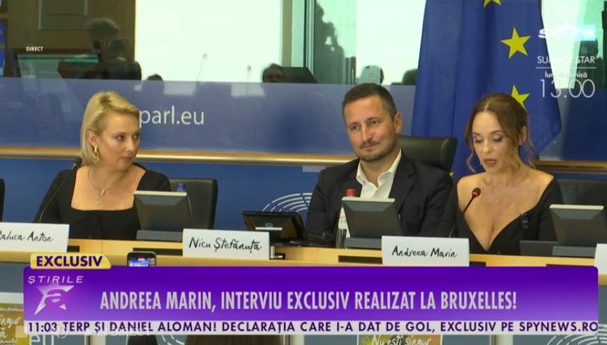 Andreea Marin, la Bruxelles