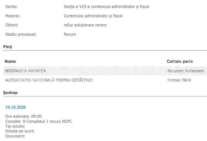 EXCLUSIV | Andreea Bostănică – în fața judecătorilor, în preajma aniversării | Totul sau nimic!