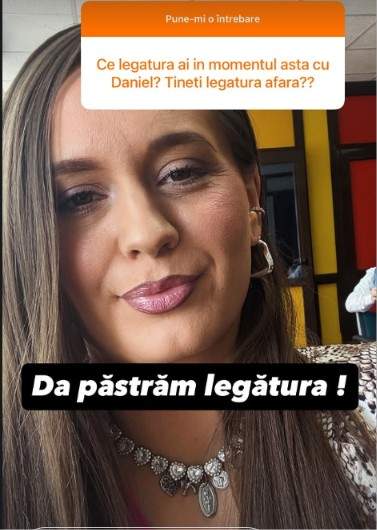 Claudia de la Mireasa a reacționat, după ce s-a spus că are o relație cu Daniel. Cei doi s-ar fi revăzut