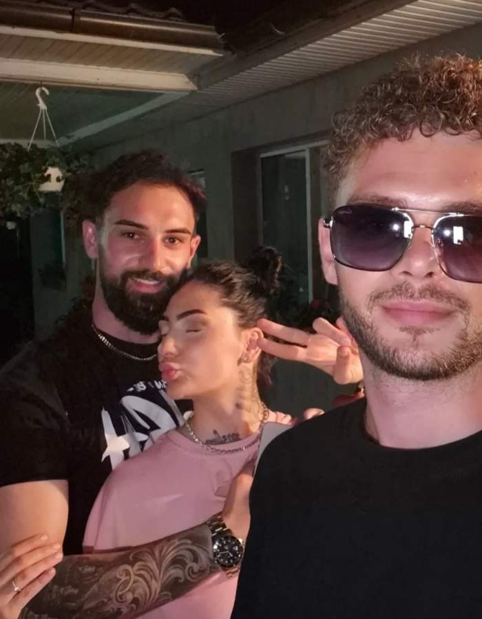 Darius, Alex și Giulia la petrecere