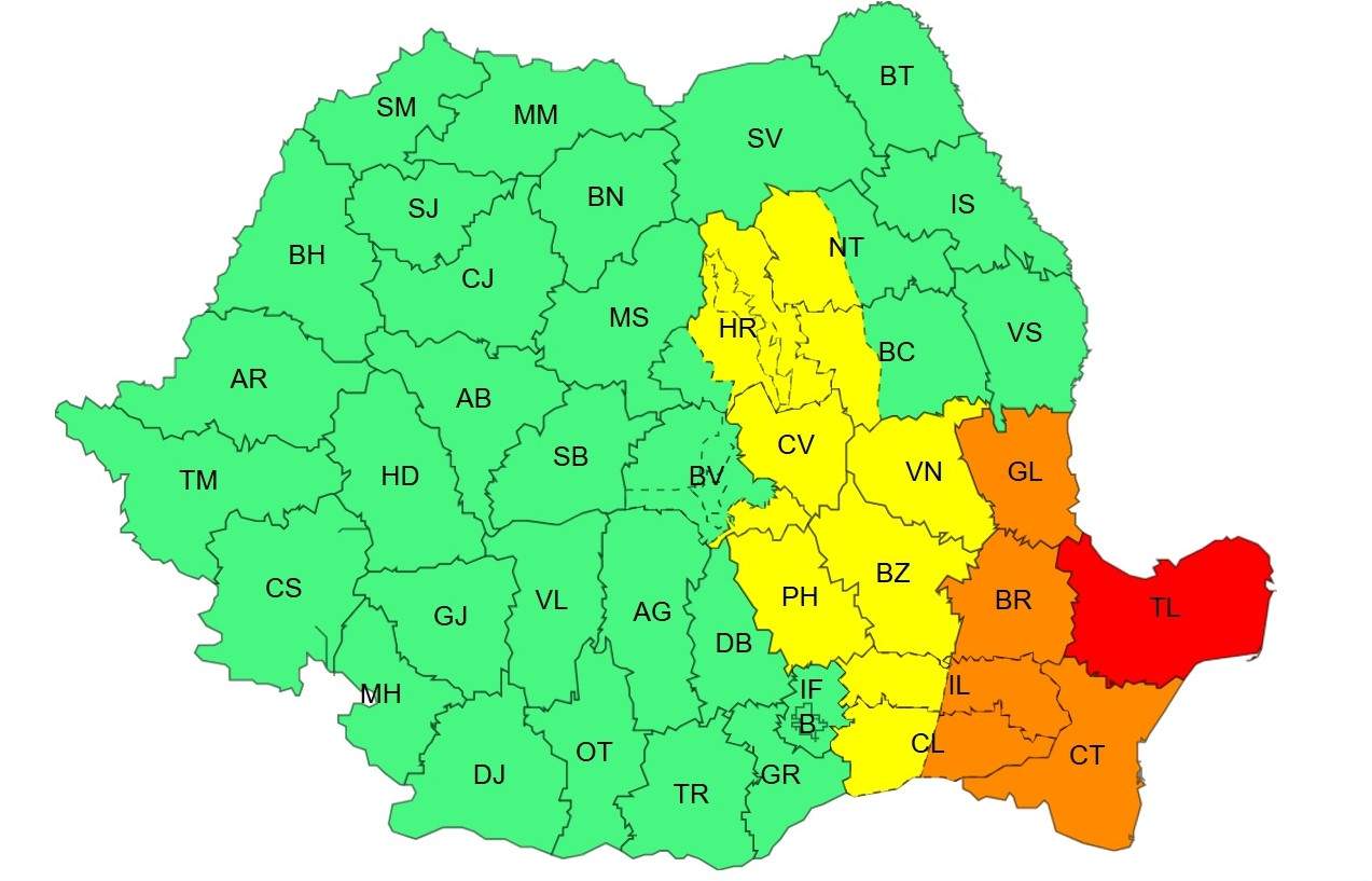 harta României