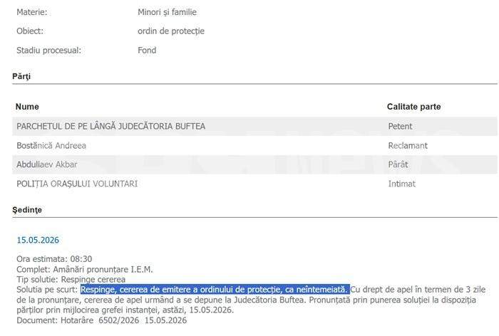 EXCLUSIV | Fostul iubit al Andreei Bostănică, milionarul Akbar Abdullaev, la tribunal | Este vorba despre bani