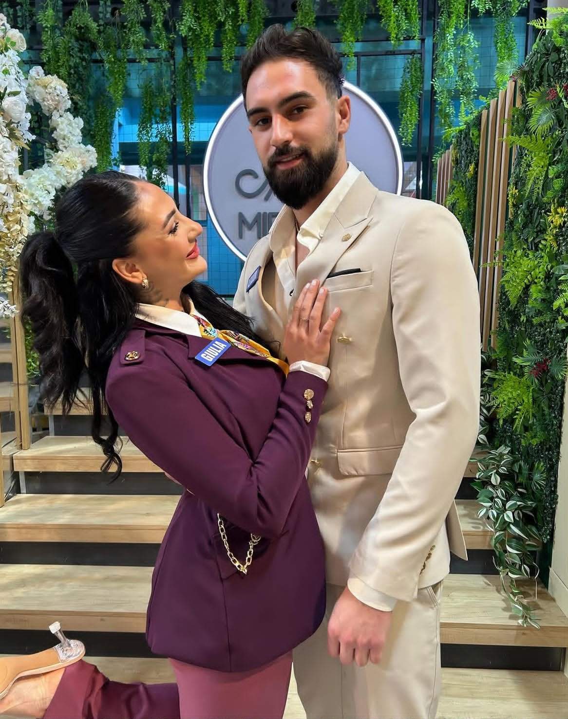 Giulia și Alexandru, în platoul Mireasa