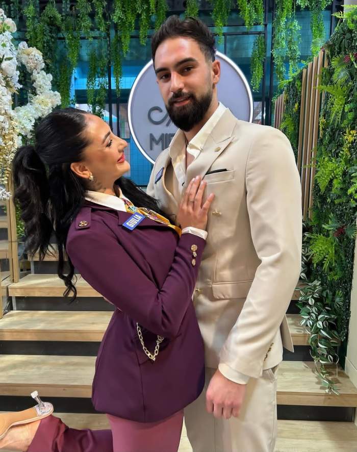 Giulia și Alexandru, în platoul Mireasa
