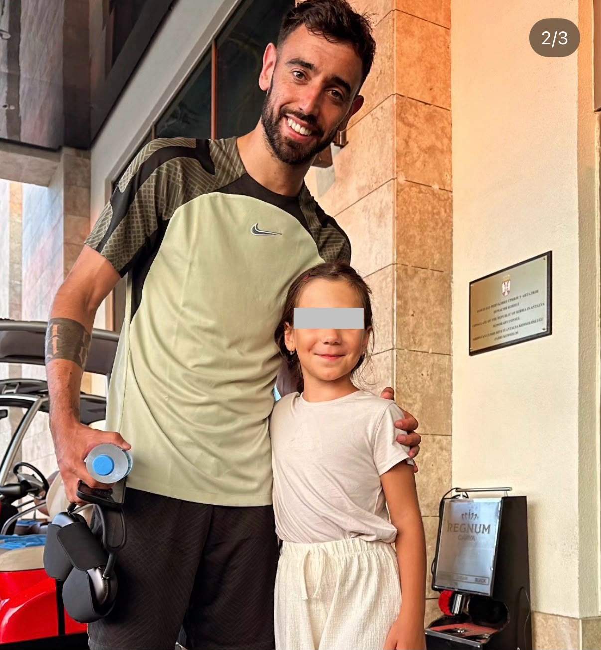 Fiica Andreei tonciu impreuna cu Bruno Fernandes