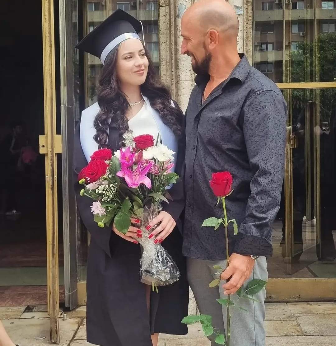 Călin Șerban și fiica lui