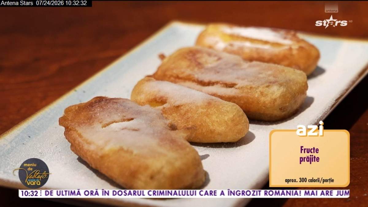 Rețeta lui Chef Horia Manea pentru un desert rapid: fructe prăjite. De ce ingrediente ai nevoie