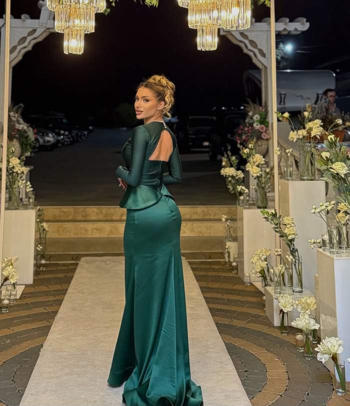Daria Cuflic, îmbrăcată elegant