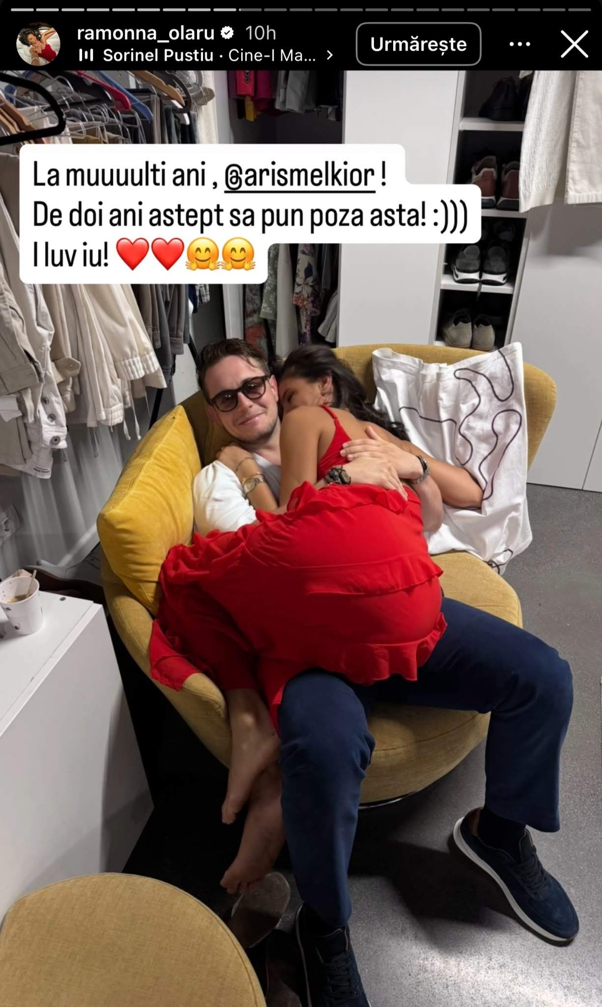 Ramona Olaru, în brațele lui Aris Eram