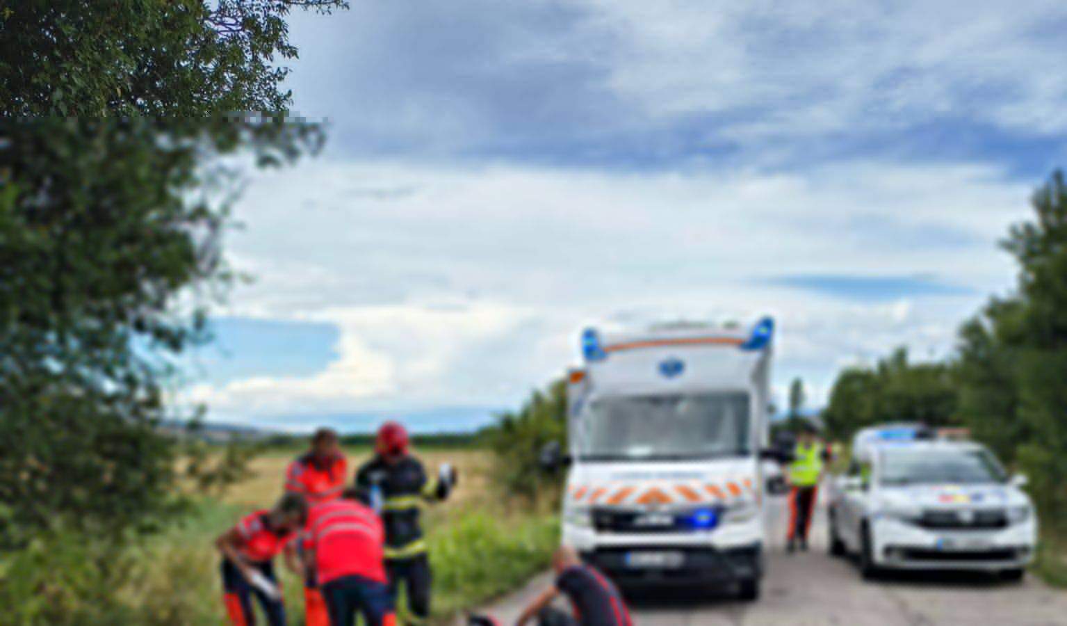 Locul accidentului din Hunedoara