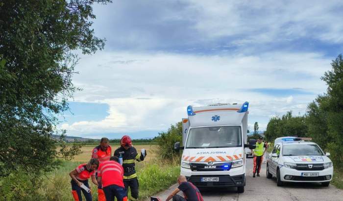 Locul accidentului din Hunedoara