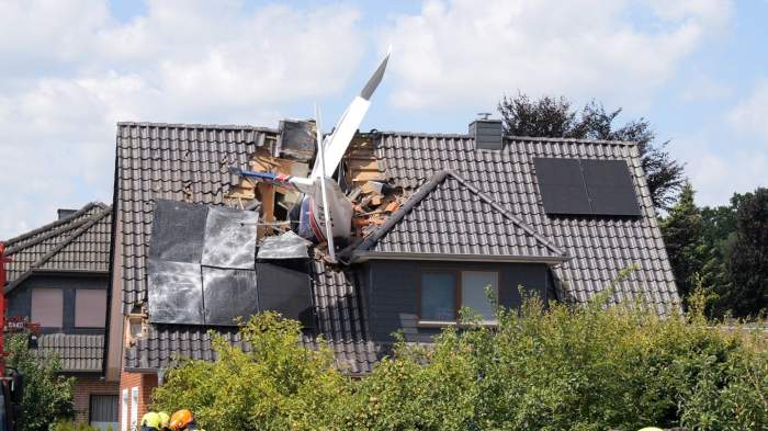 avion prăbușit în Germania