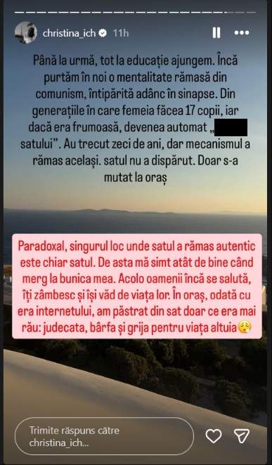 Cristina Ich a amânat mutarea din țară! De ce se simte mai bine când e plecată în străinătate