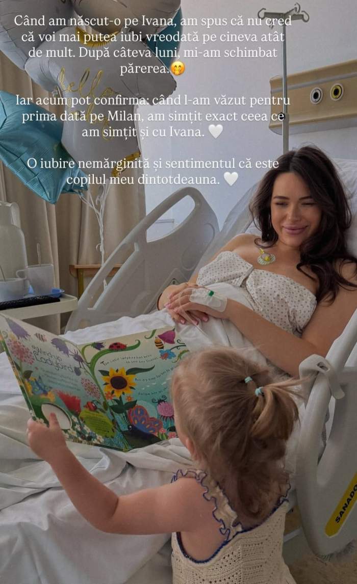 Iustina Loghin și fetița lor