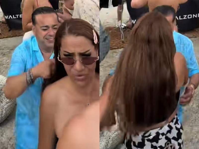 Adrian Minune și-a tras soția de păr în public! Imaginile care au stârnit reacții acide | FOTO