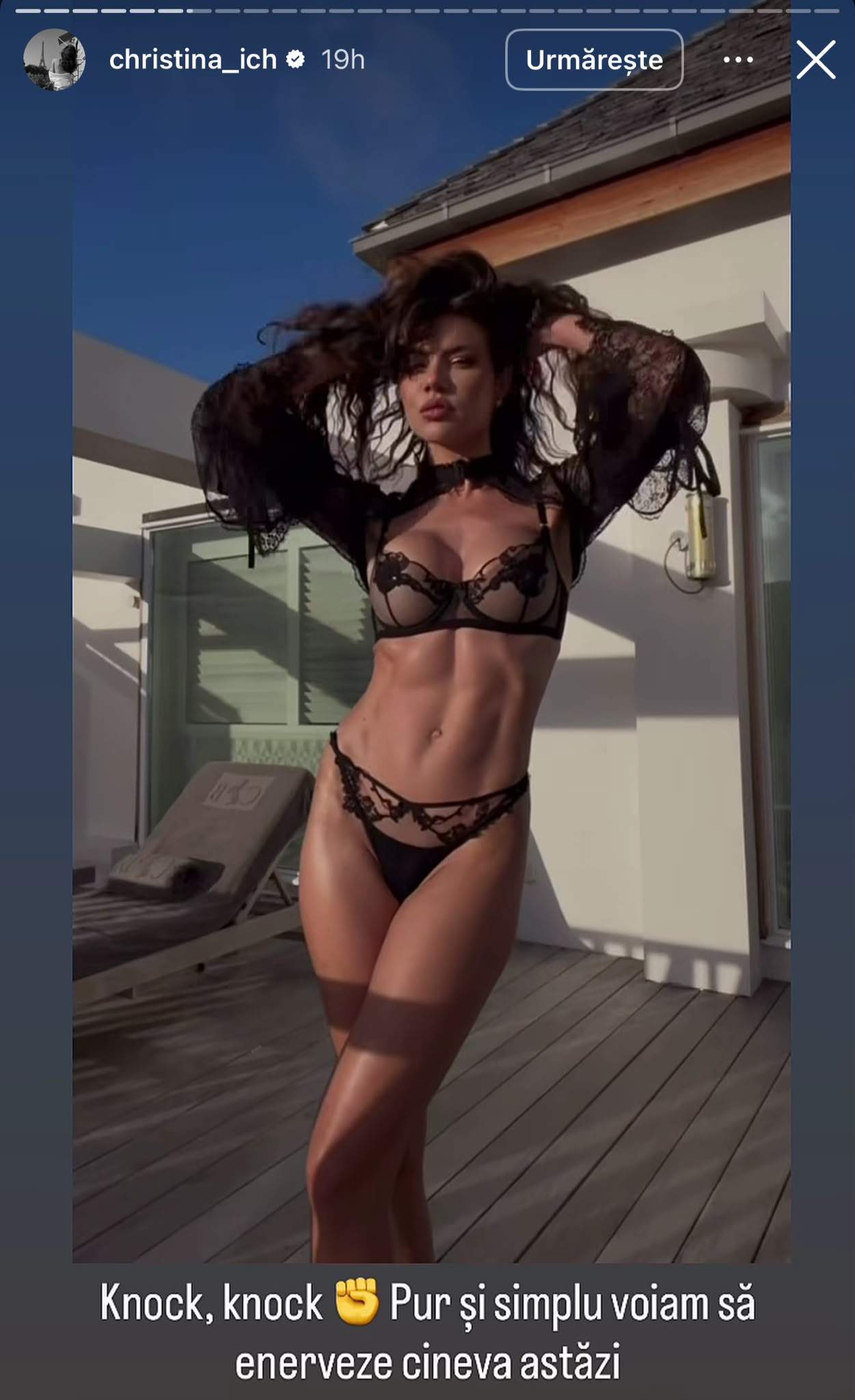 Christina Ich i-a pus la punct pe cei care nu o suportă! Cum arată în cea mai sexy lenjerie intimă
