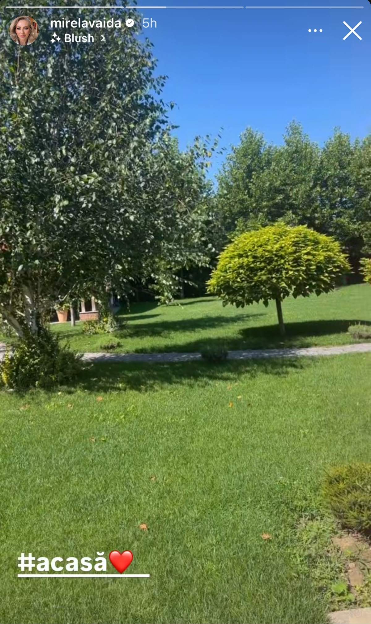 Cum arată curtea Mirelei Vaida. Frumoasa prezentatoare se bucură de o adevărată oază de liniște | GALERIE FOTO