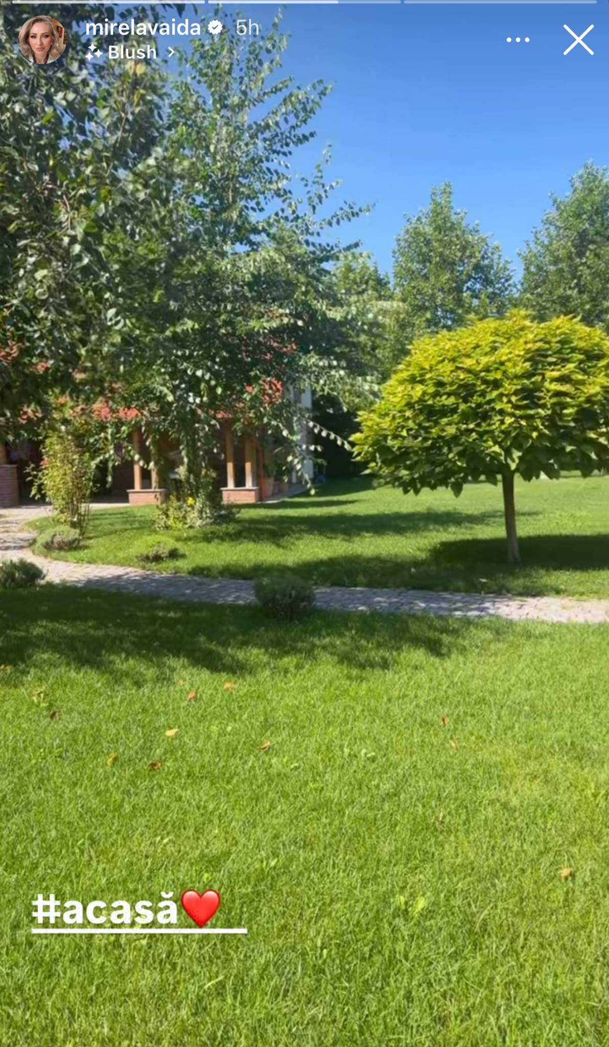Cum arată curtea Mirelei Vaida. Frumoasa prezentatoare se bucură de o adevărată oază de liniște | GALERIE FOTO