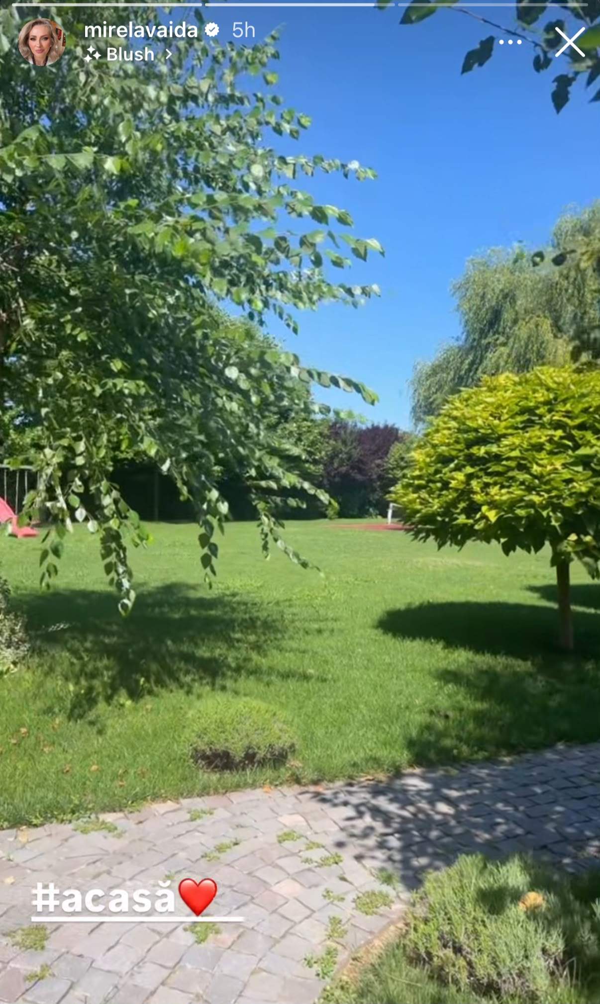 Cum arată curtea Mirelei Vaida. Frumoasa prezentatoare se bucură de o adevărată oază de liniște | GALERIE FOTO