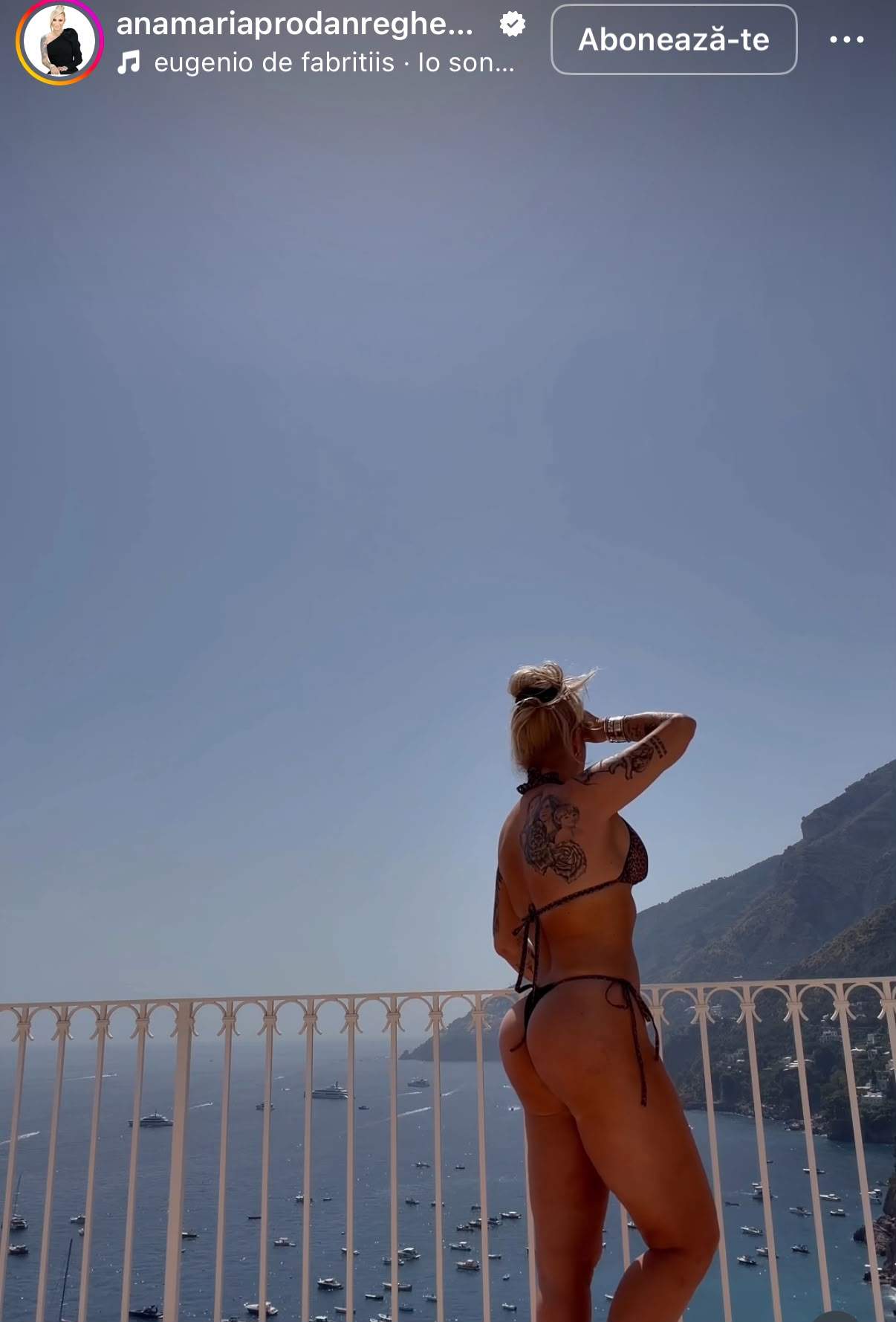 Anamaria Prodan, în costum de baie