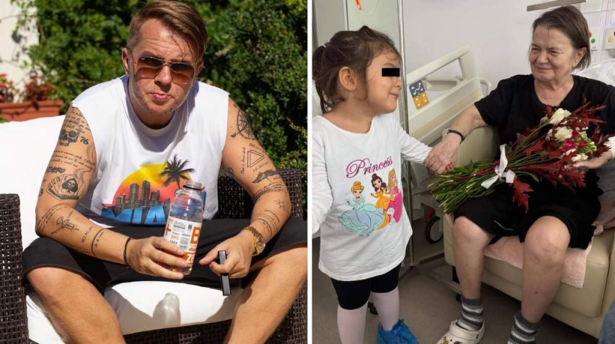 Colaj foto cu Codin Maticiuc, mama și fiica lui