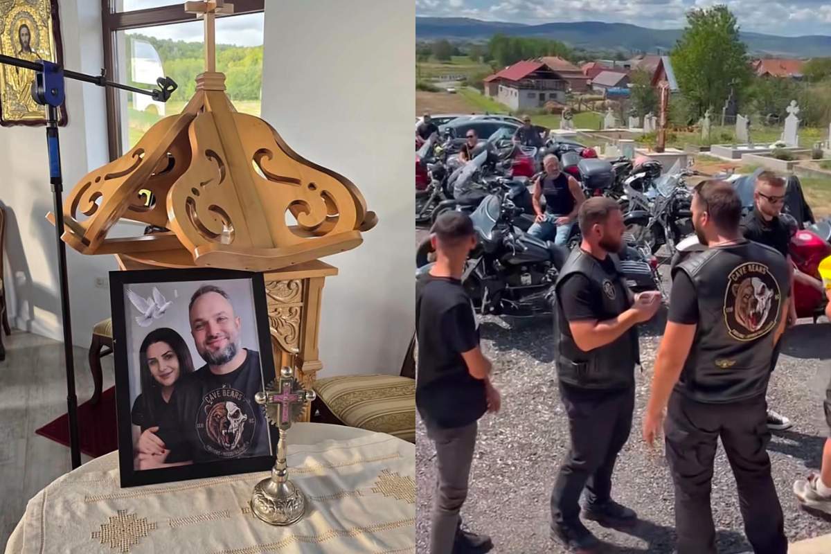 Imagini sfâșietoare de la înmormântarea soților din Oradea. Copilul lor de doar 5 ani a rămas orfan