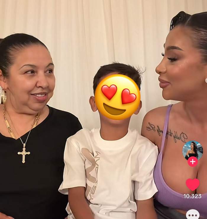 Cristina Pucean, alături de mama și nepotul ei
