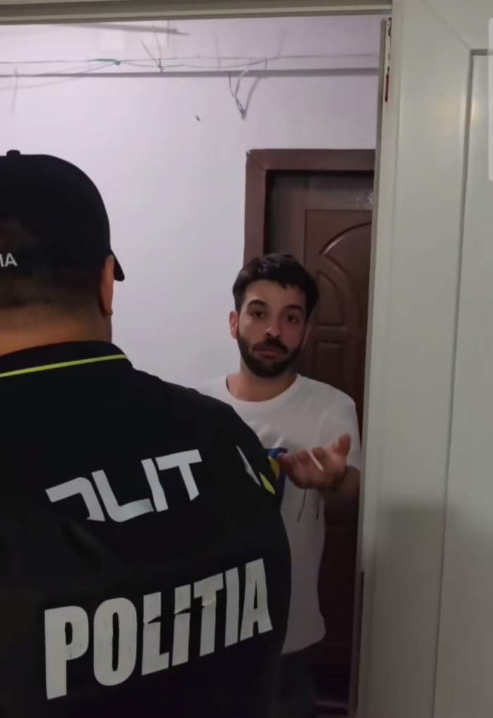 David Pușcaș a sunat de urgență la 112! Tiktokerul s-a certat cu polițiștii în public