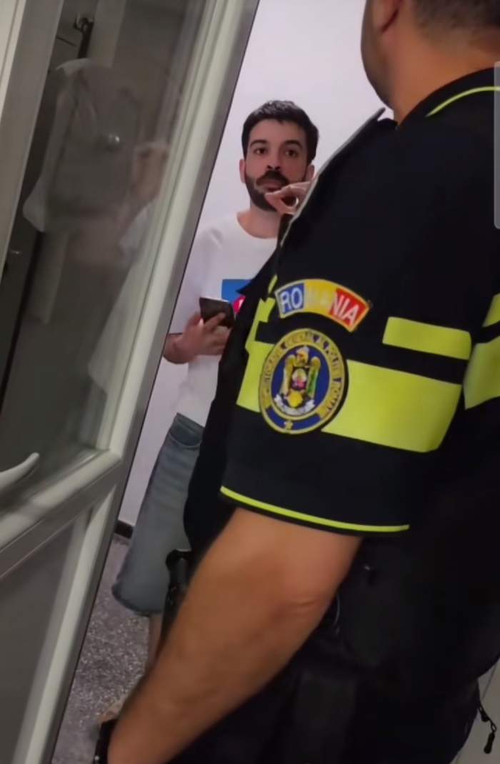 David Pușcaș a sunat de urgență la 112! Tiktokerul s-a certat cu polițiștii în public