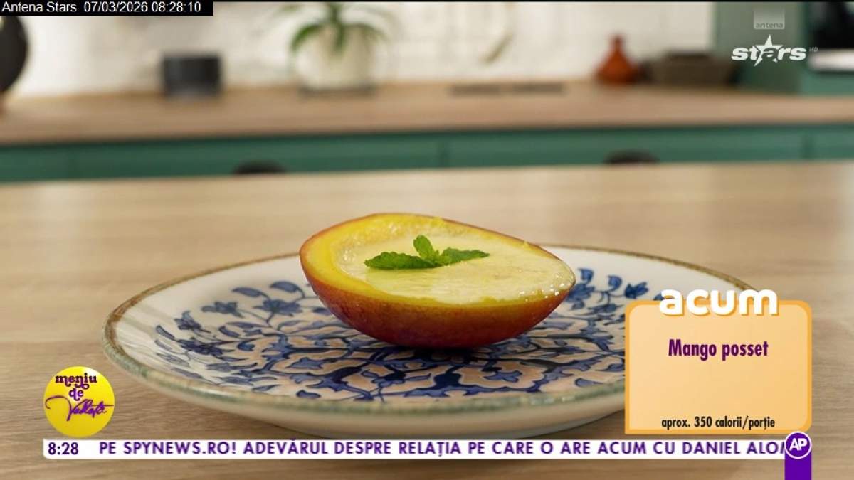 Desert de sezon după rețeta lui Chef Horia Manea! Cum poți prepara un mango posset delicios