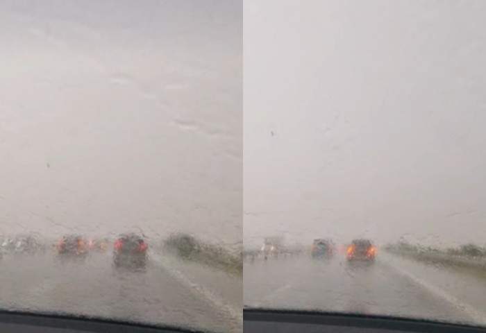 Cod roșu de furtună! A fost emis RO - Alert. Pe A3 se circulă cu dificultate | VIDEO
