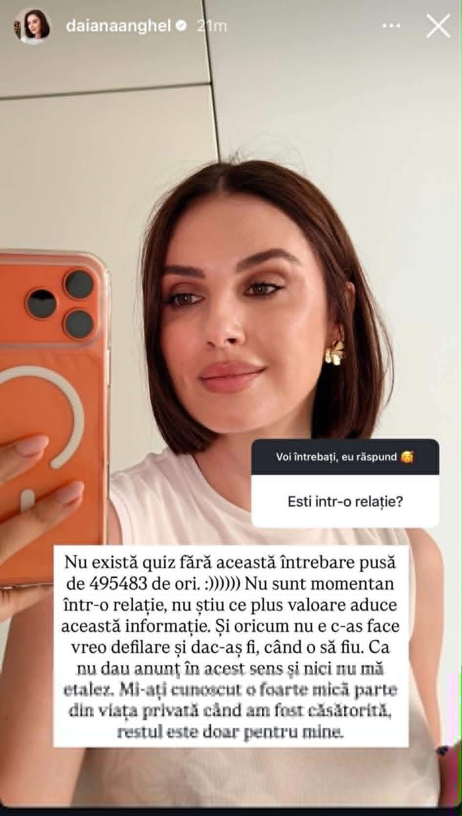 Ce a răspuns Daiana Anghel când a fost întrebată dacă e într-o relație! Adevărul cu subiect și predicat