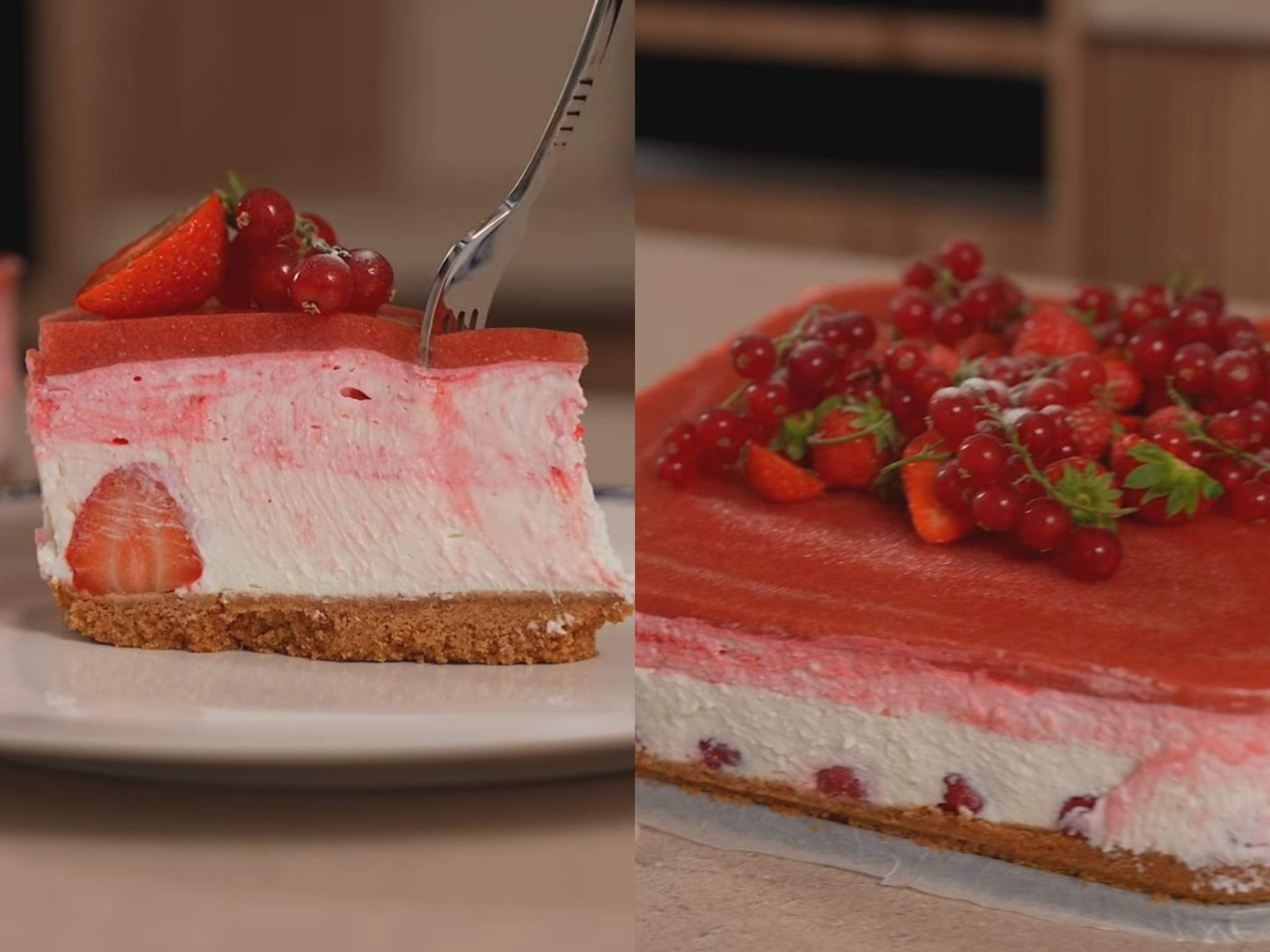 cheesecake cu căpșuni