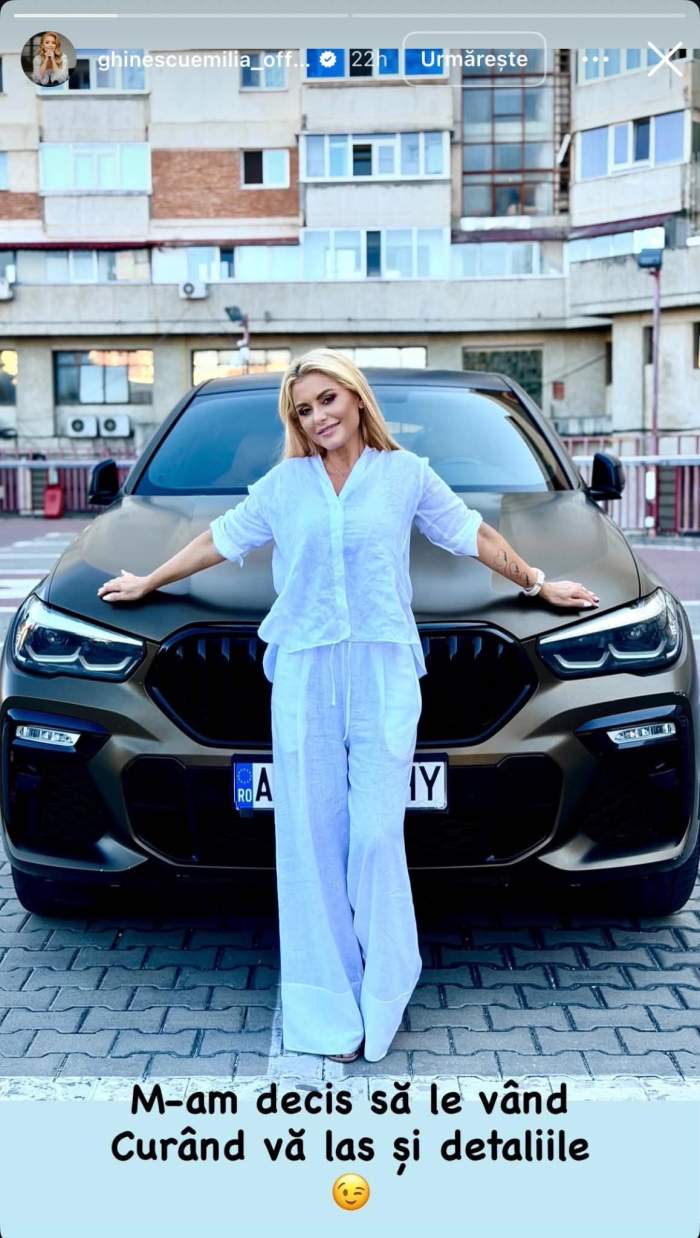 Emilia Ghinescu își vinde mașinile! Anunțul care i-a luat prin surprindere pe fani