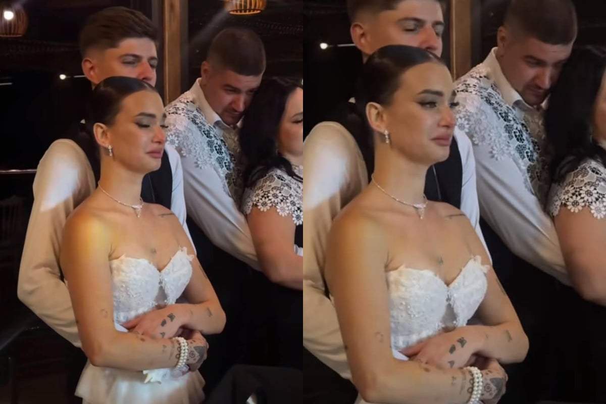 Olga Verbițchi a izbucnit în lacrimi la nuntă. Cele mai emoționante imagini cu ea mireasă