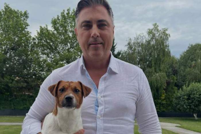 Alex Ciucu, cu cățelul său