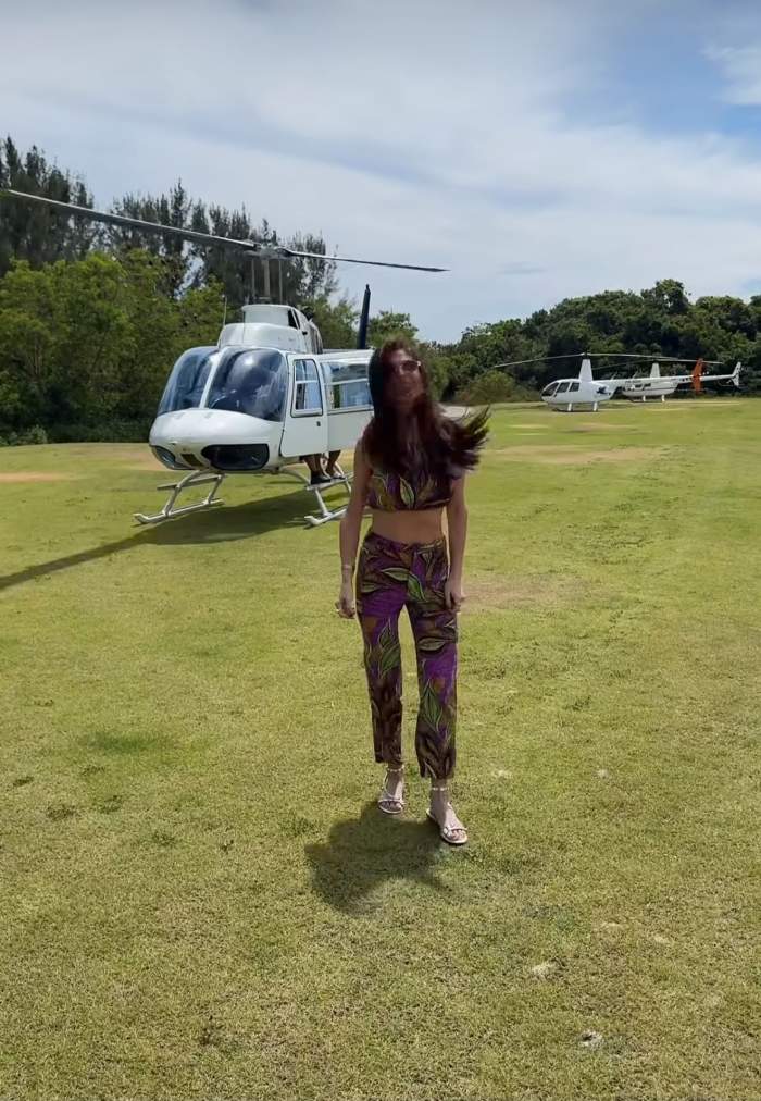 Ilinca Vandici în vacanță